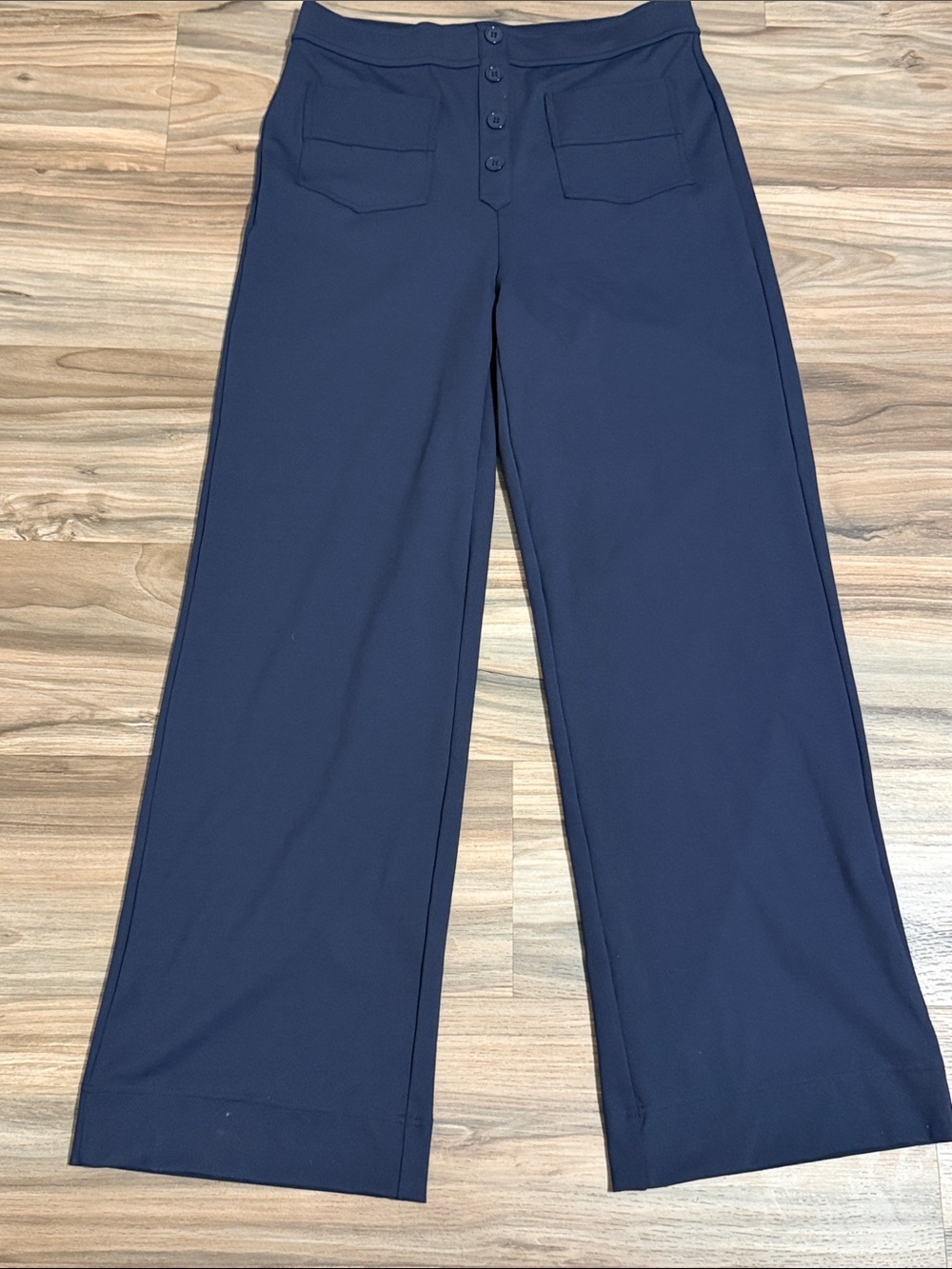 HALARA DayStretch High Waisted Straight Leg Casual Pants Navy Women’s Sz. L NWT